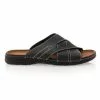 Enrico AZZI Sandales / Nu-pieds Homme Noir -Baskets / Sneakers Soldes 01W015085A