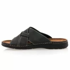 Enrico AZZI Sandales / Nu-pieds Homme Noir -Baskets / Sneakers Soldes 01W015085D