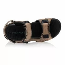 Enrico AZZI Sandales / Nu-pieds Homme Marron -Baskets / Sneakers Soldes 01W015117F