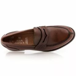 Man Office Mocassins / Chaussures Bateau Homme Marron -Baskets / Sneakers Soldes 01W015251F