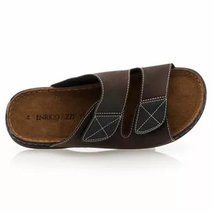 Enrico AZZI Sandales / Nu-pieds Homme Marron 8 Enrico AZZI Sandales / Nu-pieds Homme Marron – Image 6