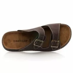 Enrico AZZI Sandales / Nu-pieds Homme Marron 13 Enrico AZZI Sandales / Nu-pieds Homme Marron -Baskets / Sneakers Soldes 01W015297F