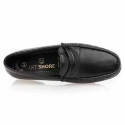 Off Shore Mocassins / Chaussures Bateau Homme Noir -Baskets / Sneakers Soldes 01W018662F