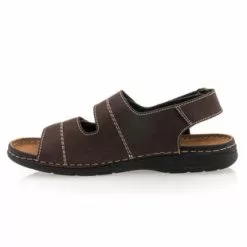 Enrico AZZI Sandales / Nu-pieds Homme Marron -Baskets / Sneakers Soldes 01W018945D