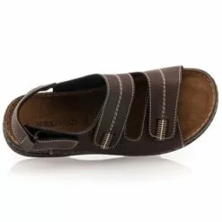 Enrico AZZI Sandales / Nu-pieds Homme Marron -Baskets / Sneakers Soldes 01W018945F
