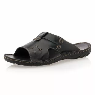 Enrico AZZI Sandales / Nu-pieds Homme Noir 4 Enrico AZZI Sandales / Nu-pieds Homme Noir – Image 2