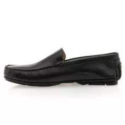 THALASSA Mocassins / Chaussures Bateau Homme Noir -Baskets / Sneakers Soldes 01W030282D