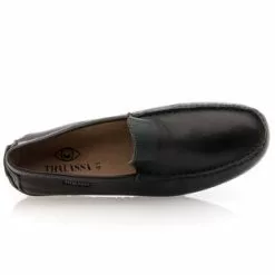 THALASSA Mocassins / Chaussures Bateau Homme Noir -Baskets / Sneakers Soldes 01W030282F