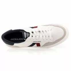 JACK AND JONES Baskets / Sneakers Homme Blanc -Baskets / Sneakers Soldes 01W035719F