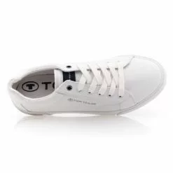 Tom Tailor Baskets / Sneakers Homme Blanc -Baskets / Sneakers Soldes 01W036898F