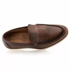Hub Station Mocassins / Chaussures Bateau Homme Marron -Baskets / Sneakers Soldes 01W037167F