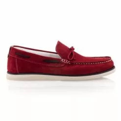Trek Stone Mocassins / Chaussures Bateau Homme Rouge