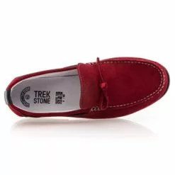 Trek Stone Mocassins / Chaussures Bateau Homme Rouge -Baskets / Sneakers Soldes 01W037488F