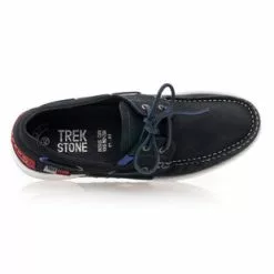 Trek Stone Mocassins / Chaussures Bateau Homme Bleu -Baskets / Sneakers Soldes 01W037532F