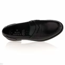 Man Office Mocassins / Chaussures Bateau Homme Noir -Baskets / Sneakers Soldes 01W041848F