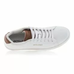 JACK AND JONES Baskets / Sneakers Homme Blanc -Baskets / Sneakers Soldes 01W043681G