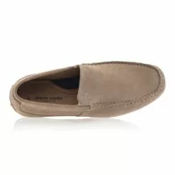 Pierre Cardin Mocassins / Chaussures Bateau Homme Beige -Baskets / Sneakers Soldes 01W044689F