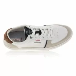 S.Oliver Baskets / Sneakers Homme Blanc -Baskets / Sneakers Soldes 01W044875F