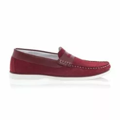 Trek Stone Mocassins / Chaussures Bateau Homme Rouge