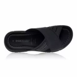 Enrico AZZI Sandales / Nu-pieds Homme Noir -Baskets / Sneakers Soldes 01W045925F